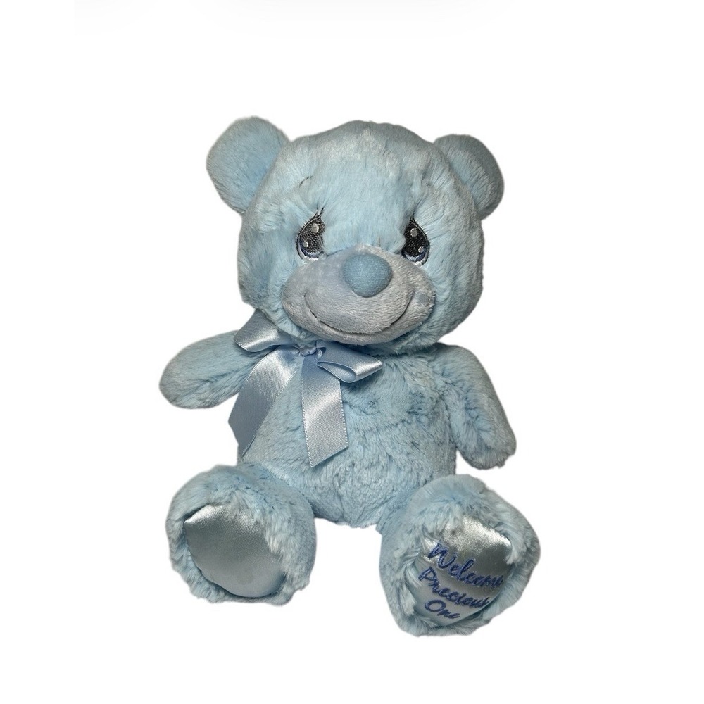 Aurora Precious Moments Welcome Teddy Bear Plush Stuffed Animal Toy Blue Newborn